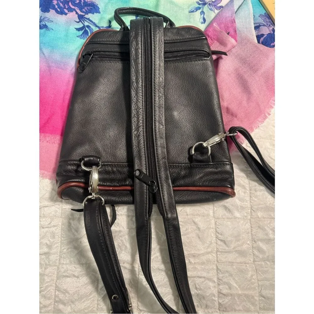 Artisan Lefty Leather CCW Sling/Backpack - Brahmin Croc Detail - Heavy Duty NEW